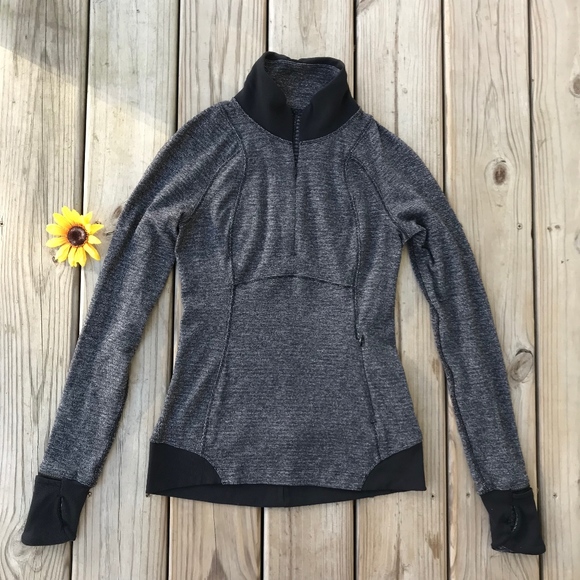lululemon athletica Tops - Lululemon Half Zip Pullover Herringbone NWOT